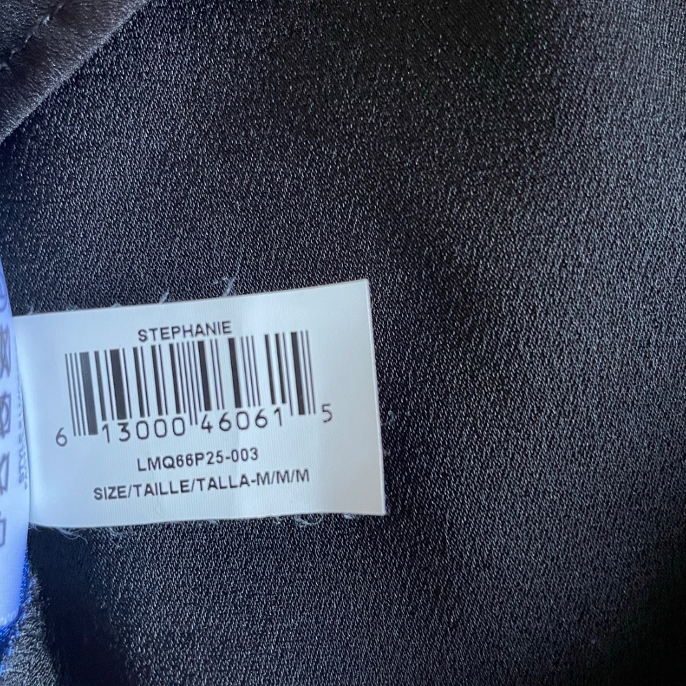 BCBGMaxAzria Black and White Mini Dress with Blue Accents - Picture 16 of 16